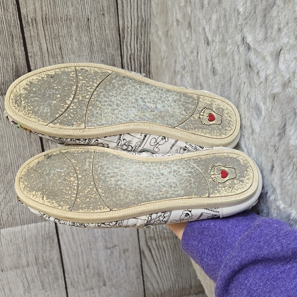 Bobs Garfield Print Slip On Flats, Girls Size 5, Decent Condition - Picture 8 of 9